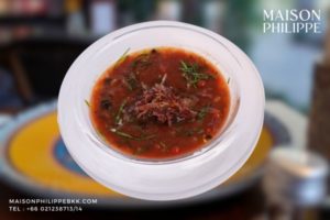 Tomato Gazpacho with Iberica Ham